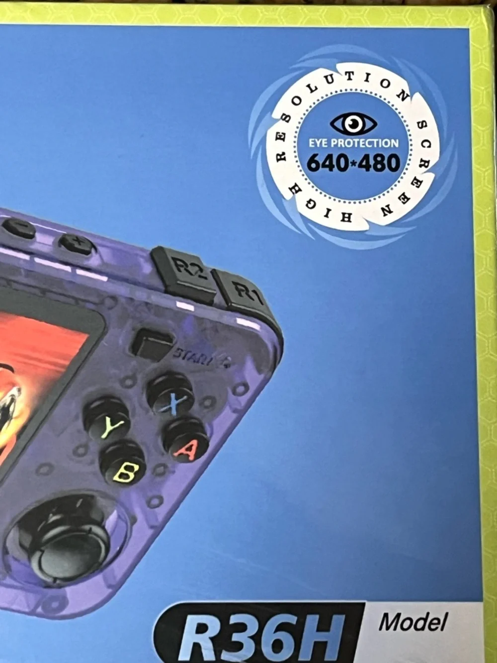 Portable Purple Handheld Video Game Console